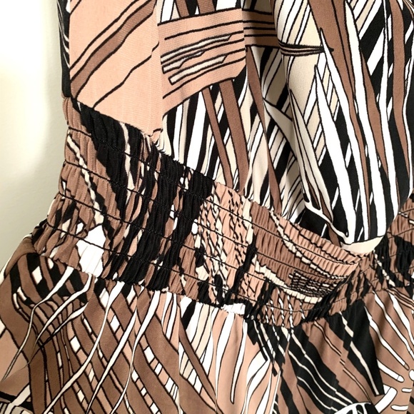 CACHE FLORAL PRINT DISCO JUMPSUIT OFF SHOULDER - Picture 6 of 8